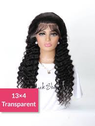 13x4 Transparent Lace Deep Wave Wig