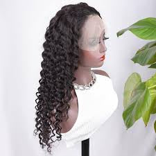 13x6 Transparent Lace Deep Wave Wig